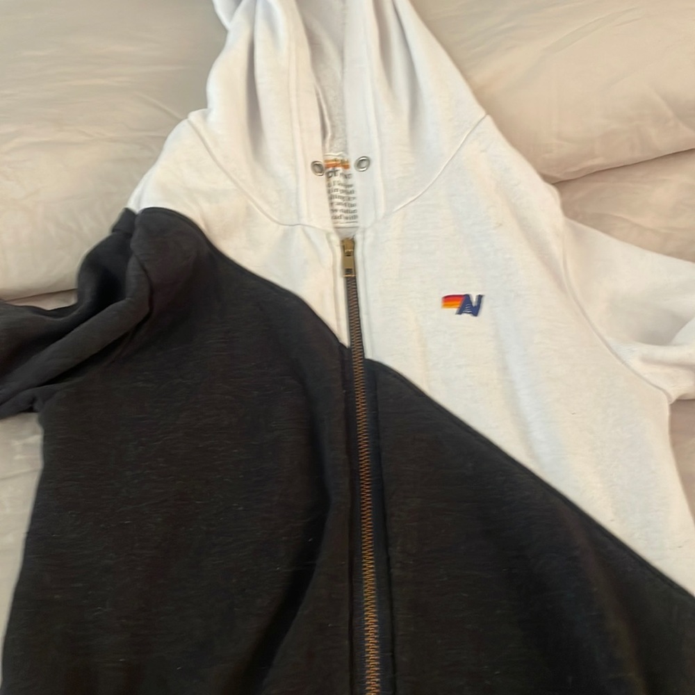 Aviator Nation Black and White Kids Hoodie